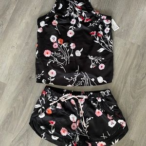 Gilligan and O'Malley Satin Camisole and Short Pajamas Set Size XS